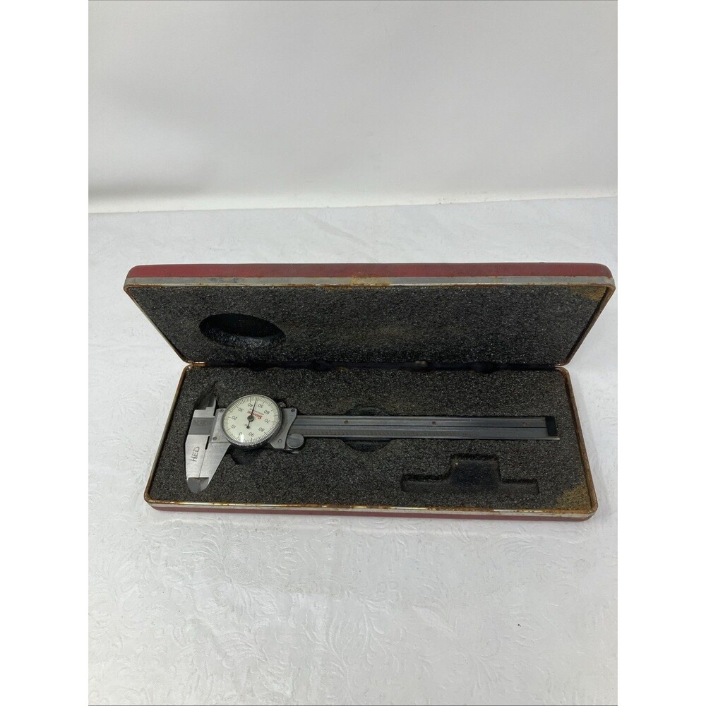 Starrett No 120 Slide Caliper Dial 6” .001" Machinist Precision USA Vintage